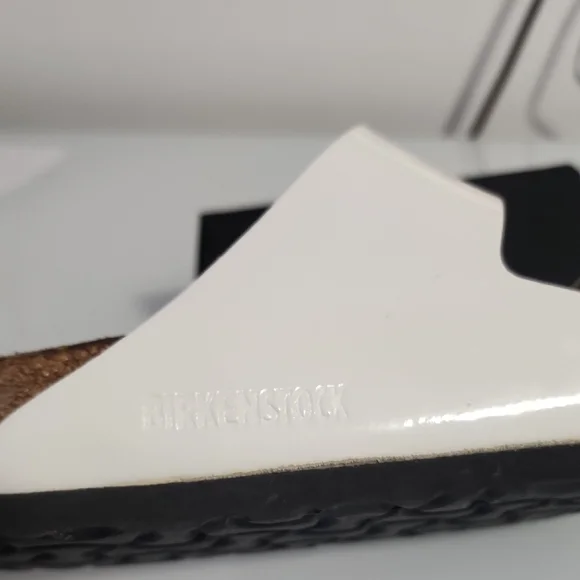 Birkenstock White Soft Footbed Sandals - Picture 5 of 6